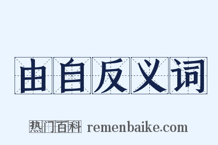 由自反义词是什么意思的图片
